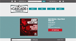 Desktop Screenshot of cascadetickets.com